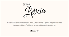 Desktop Screenshot of designbyleticia.com